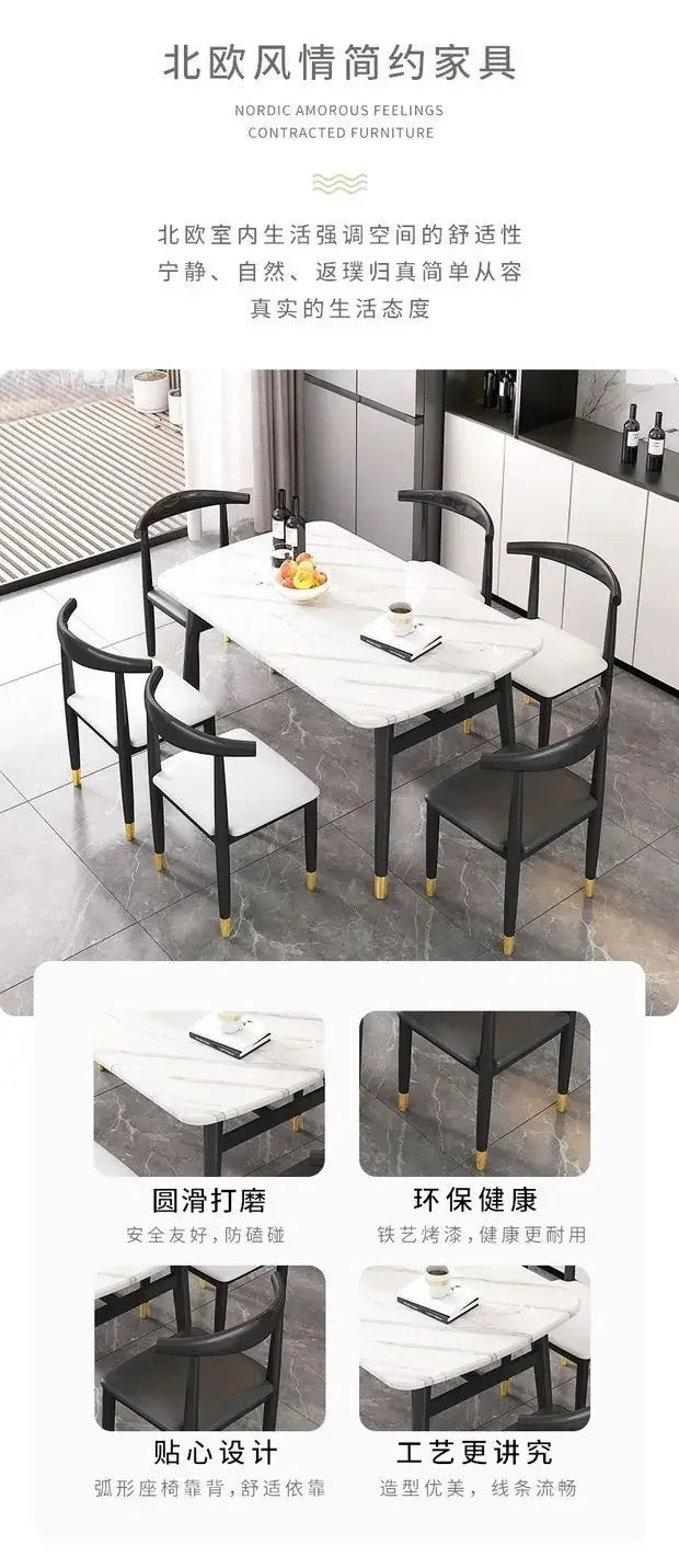 High Modern Luxury Dining Table Legs Metal Organizer Free Shipping Hallway Coffee Tables Nail Restaurant Mesa Comedor Furniture