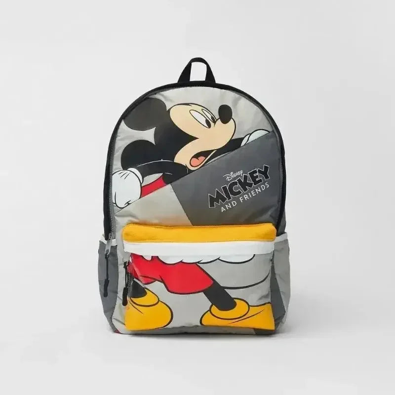 Sac à dos tendance Disney Mickey Mouse pour femme, cartable en toile Minnie, grande capacité, pour filles