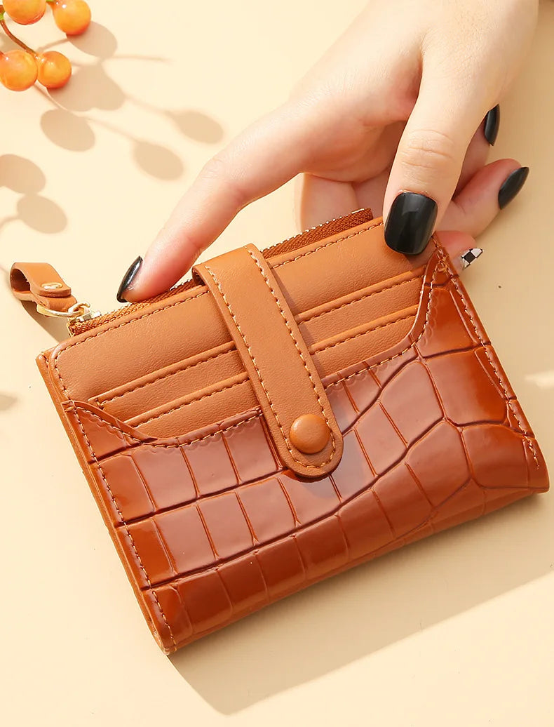 Women Short Wallet Small Fashion Luxury Brand Leather Purse Ladies Card Bag for Women Clutch Female Purse Money Clip Wallet 2023