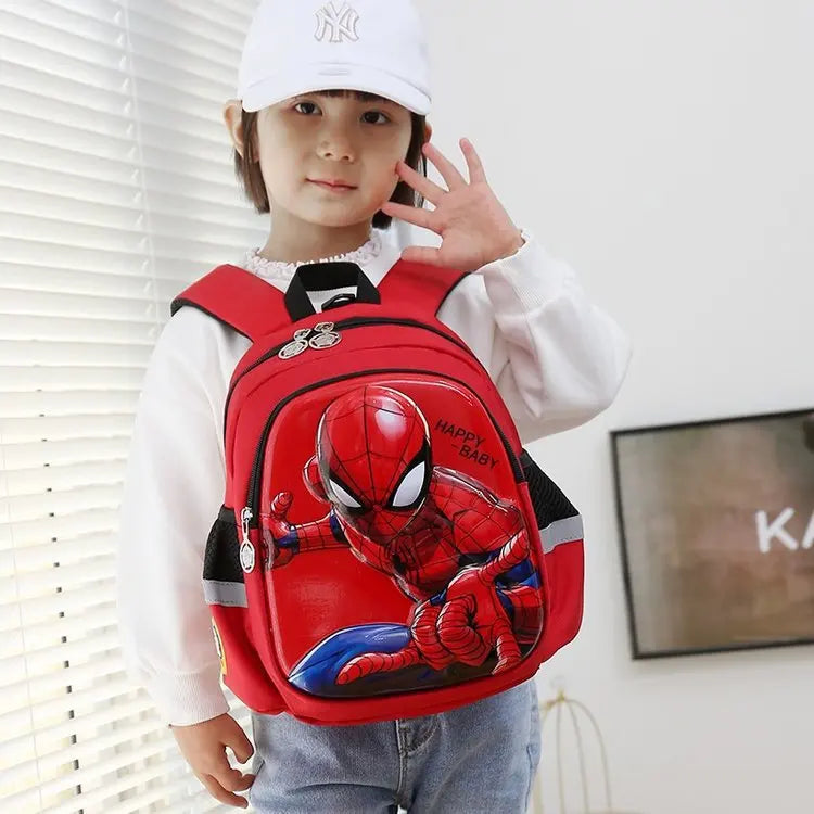 Spiderman Backpack Children Schoolbag Cartoon Anime Backpack Girls Boys Kindergarten Schoolbag Kids Gift