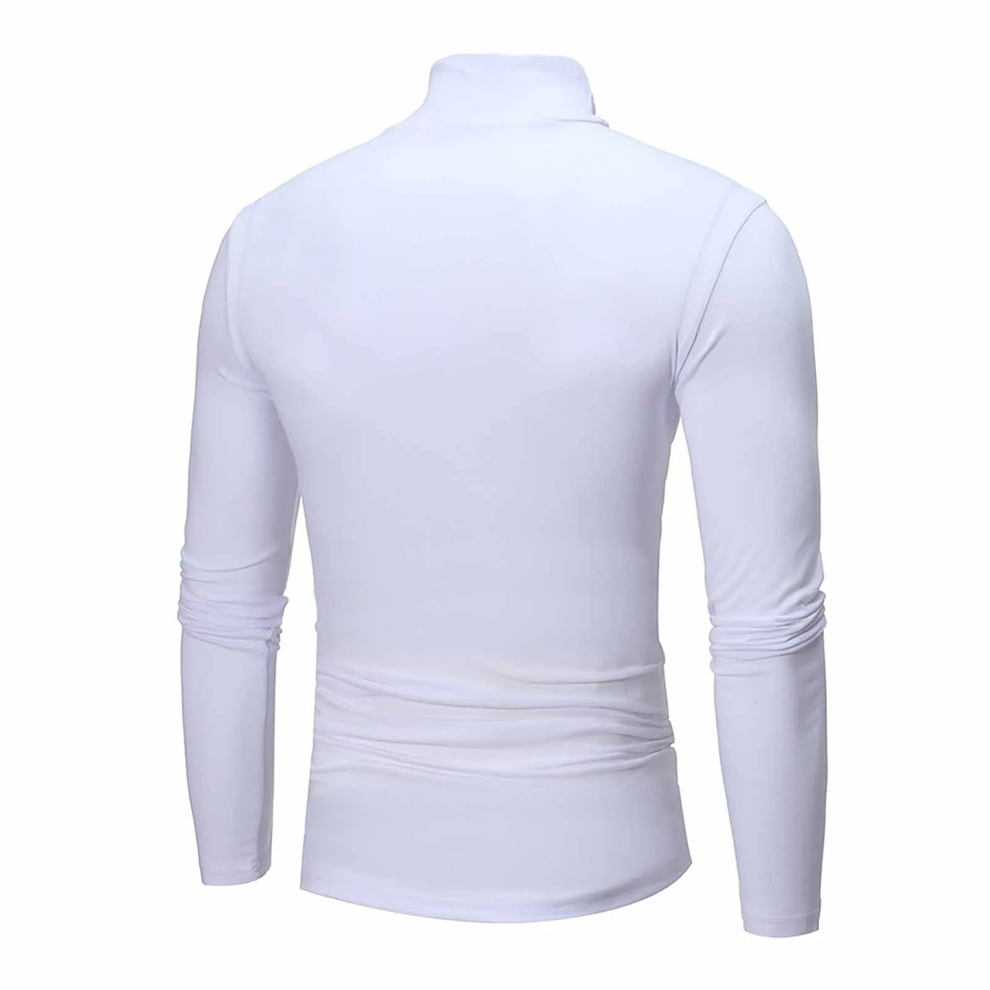 Pull en coton pour homme de haute qualité, pull en coton pour homme, col mi-haut, doux et chaud, tricoté, coupe slim