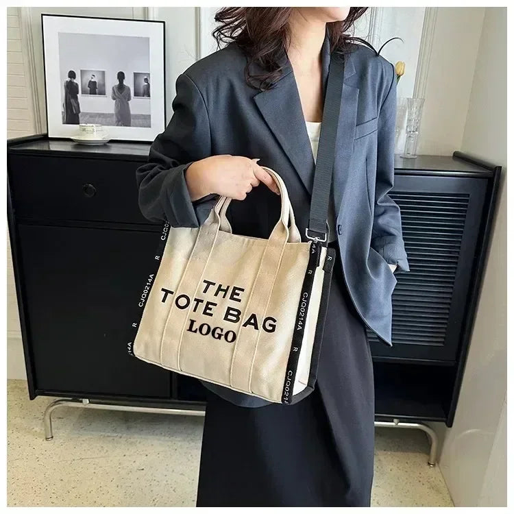 New Tote Bag Women's Fashion Fashionable Yankee Letter Handbag Foreign Trade Vintage Bags Side Single Shoulder Crossbody Bag