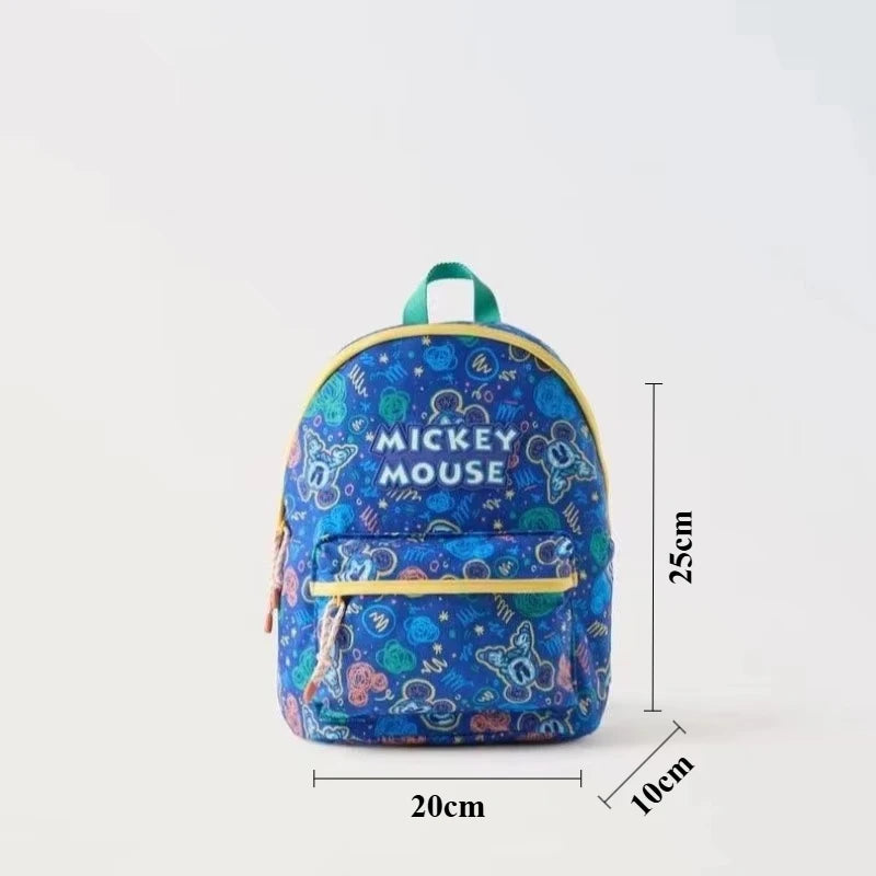 Sac à dos tendance Disney Mickey Mouse pour femme, cartable en toile Minnie, grande capacité, pour filles