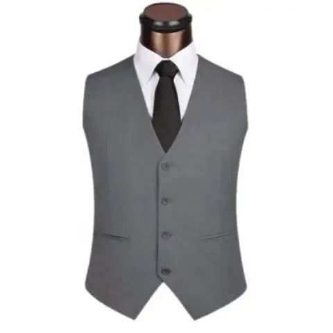 Gilets de costume pour hommes, nouvelle collection, coupe ajustée, gilet de costume pour hommes, gilet décontracté sans manches, veste d'affaires formelle