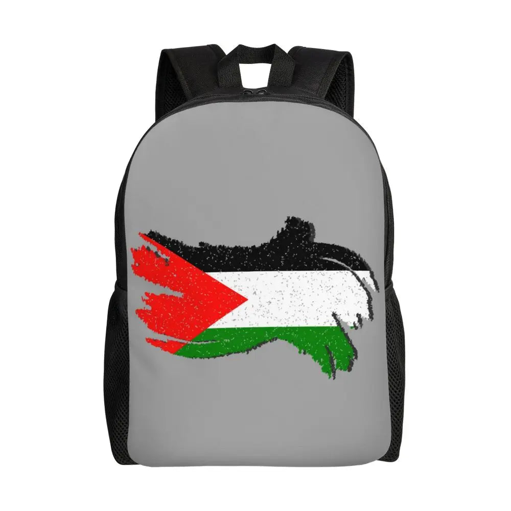 Custom Palestinians Keffiyeh Pattern Backpack for Women Men Waterproof College School Tradition Bag Print Bookbags