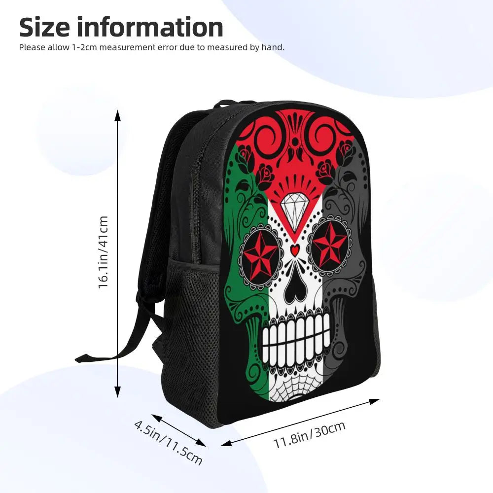 Custom Palestinians Keffiyeh Pattern Backpack for Women Men Waterproof College School Tradition Bag Print Bookbags