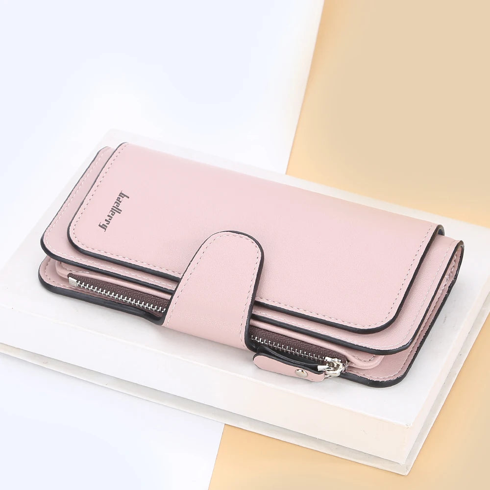 2024 Women Long Wallets Name Engraving Top Quality 15 Card Holders Classic Female Purse Zipper Brand Wallet For Women