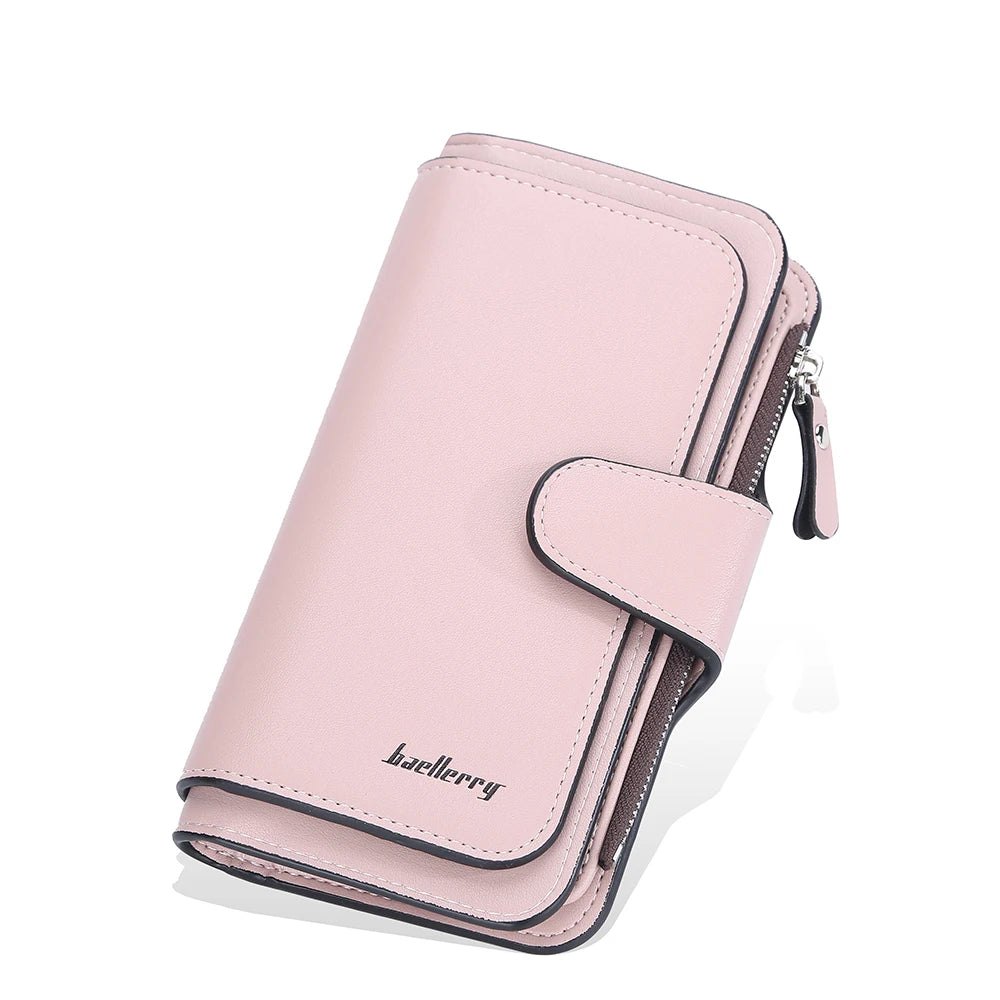 2024 Women Long Wallets Name Engraving Top Quality 15 Card Holders Classic Female Purse Zipper Brand Wallet For Women