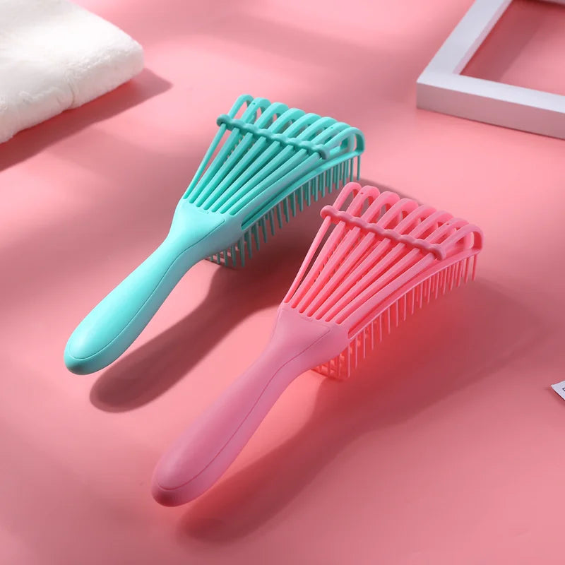 Peigne à cheveux Brosse démêlante Massage du cuir chevelu Brosse à cheveux Brosse démêlante pour cheveux bouclés Cheveux épais Brosse à cheveux poulpe Femmes Hommes Salon