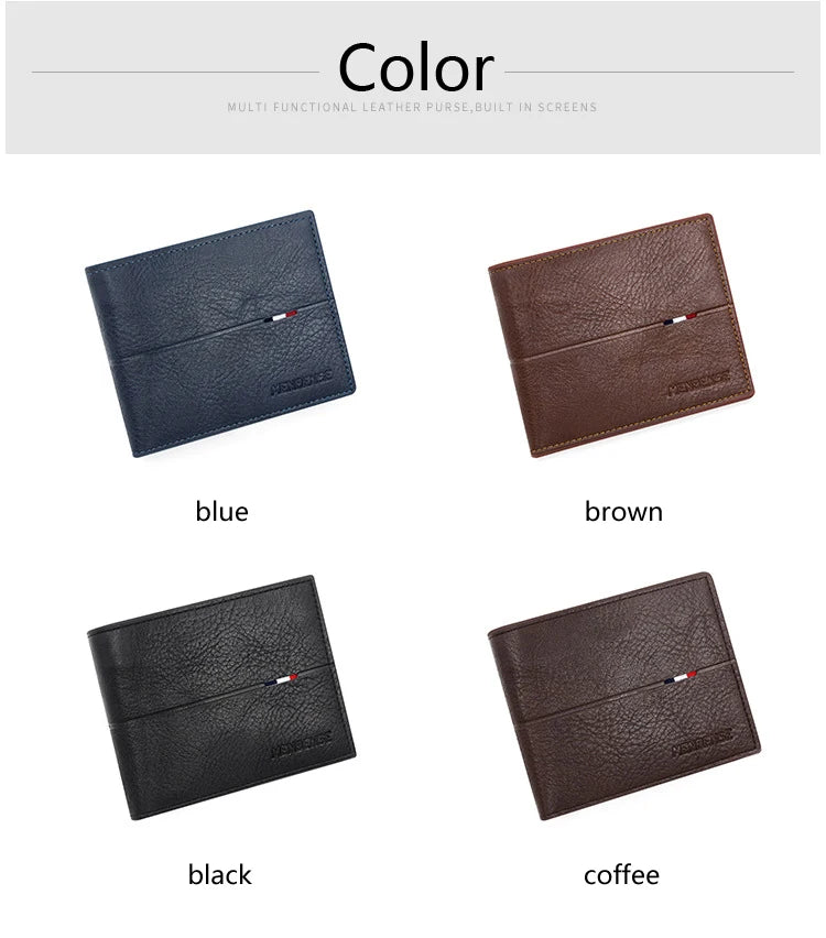 Free Name Engraving Men Wallets New Short Zipper Card Holder Quality Male Purse Simple Slim Coin Pocket PU Leather Men's Wallet