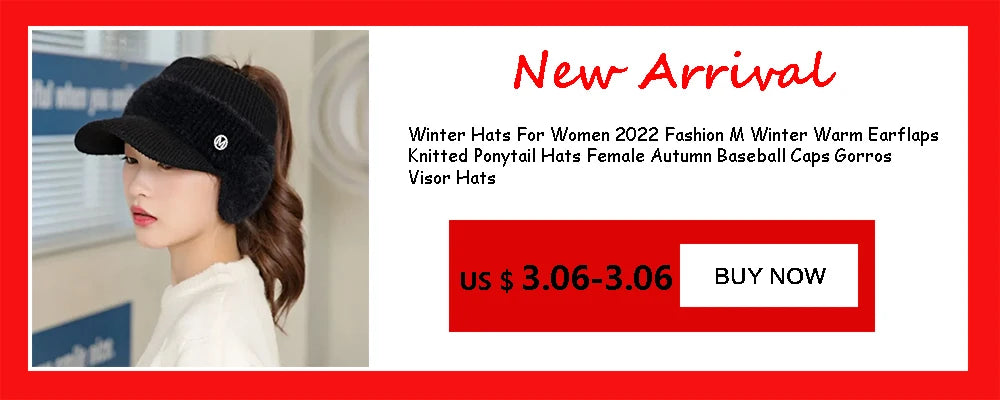 Women Hats 2022 New Autumn Winter Warm Rabbit Knitted Hats Outdoor Sports Golf Ponytail Hat Baseball Caps Empty Top Caps 1PC