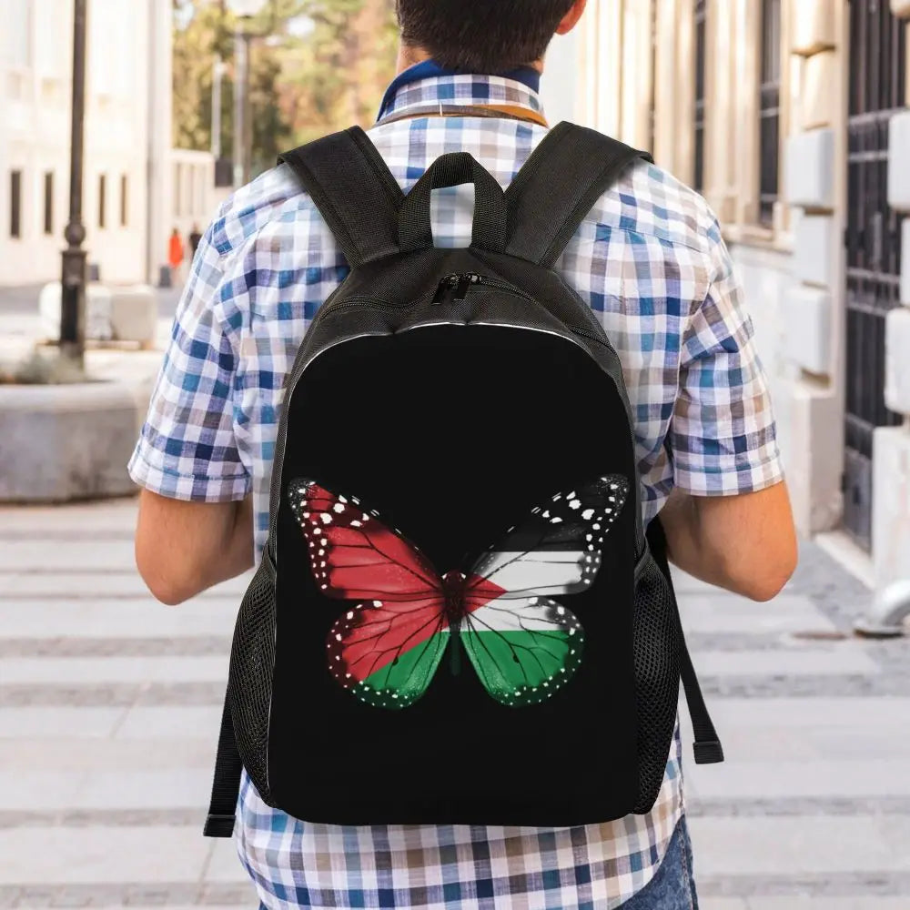 Custom Palestinians Keffiyeh Pattern Backpack for Women Men Waterproof College School Tradition Bag Print Bookbags