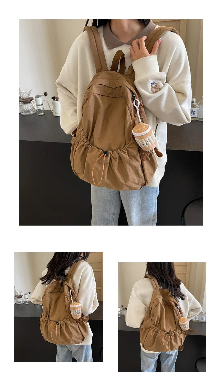 Fashion Nylon Backpack for Women Trendy Backpack for Girls Class Bags for Girl Back To School Bags Travel Bag Mochila Рюкзак Sac