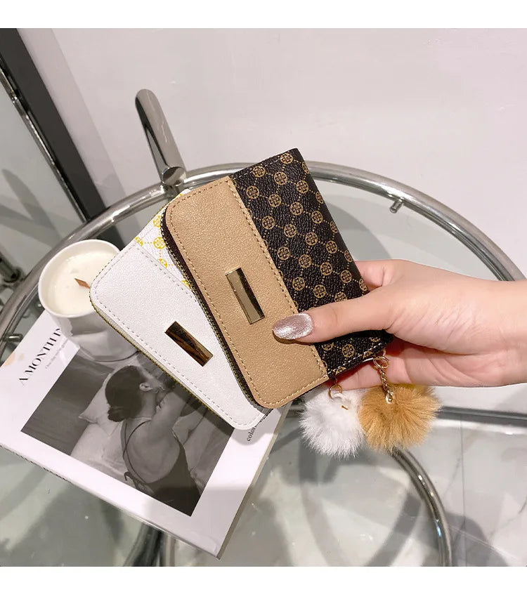 Women Short Wallet Many Department Ladies Cute Small Clutch Ladies Money Coin Card Holders Purse Female Wallets