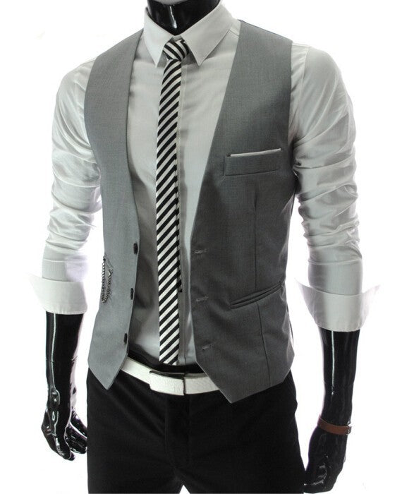 2023 Nouvelle Arrivée Robe Gilets Pour Hommes Slim Fit Hommes Costume Gilet Homme Gilet Gilet Homme Décontracté Sans Manches Formelle Veste D'affaires