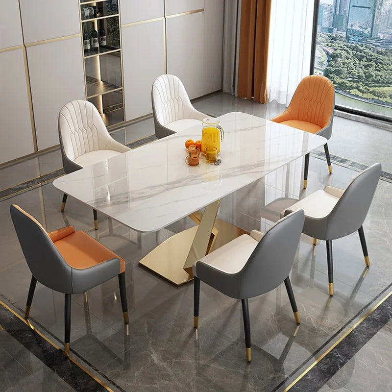 Dining room set designs rectangle dining table set 6 chairs stainless steel rectangle dining table