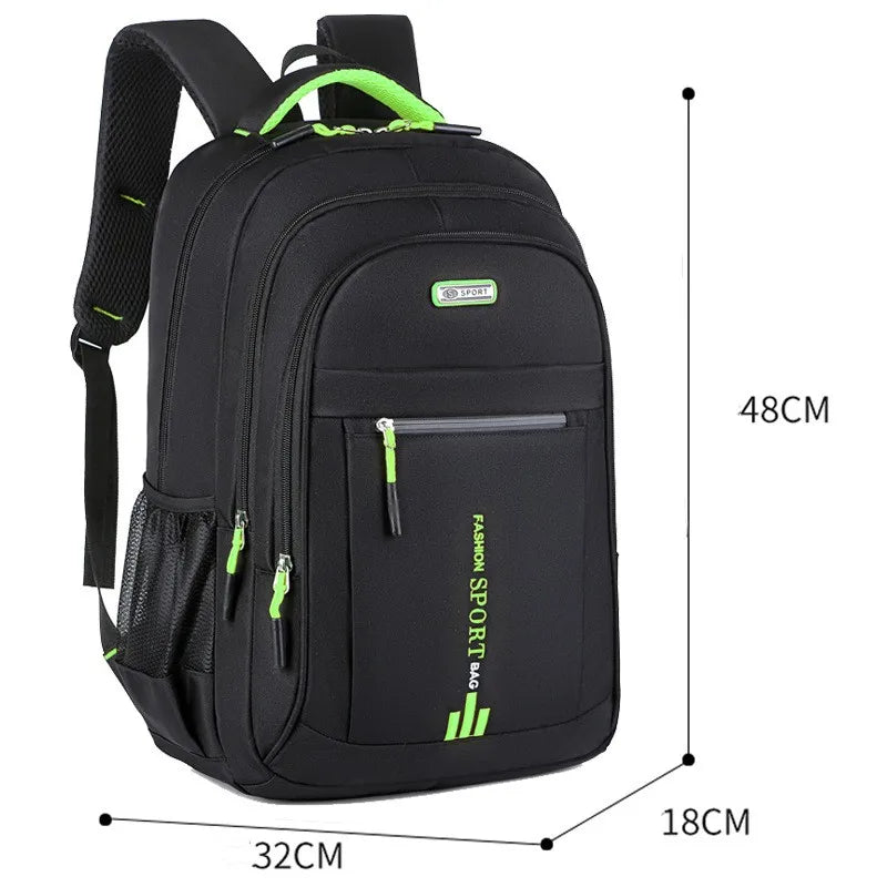 Men's Backpacks Oxford Waterproof Rucksack Business Computer Bag Casual Backpack Senior High School Student Schoolbag Large Capa