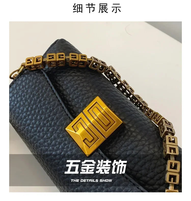 2024 New High-end Texture Small Square Bag Women's Crossbody Bag Versatile and Fashionable Chain Bags Ladies HandBags