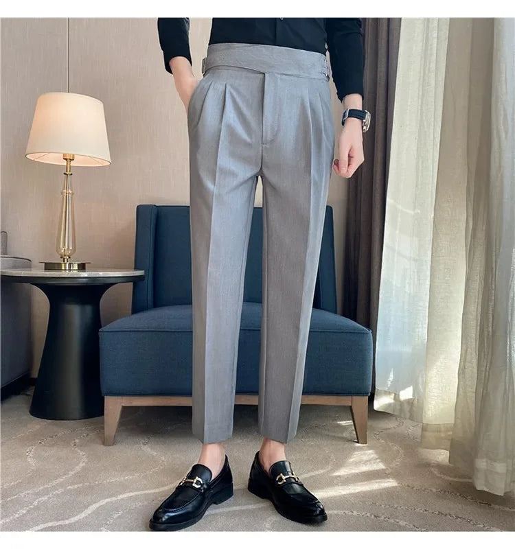 High-quality Nadors Men's Trousers Casual Business Formal Suit Pants High-waisted Slims Smooths Your Silhouette Cropped Pants