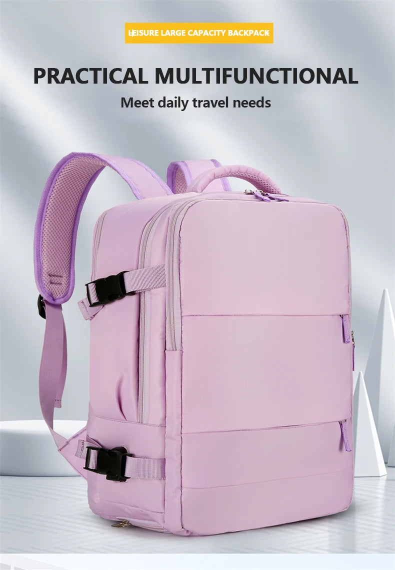 Multi functional travel bag, large capacity backpack, Male and female campus middle school high bag