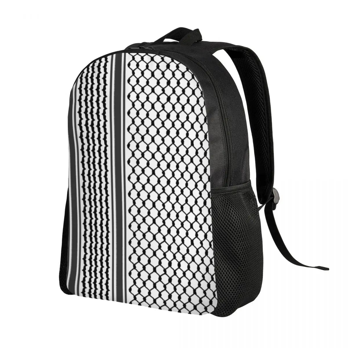 Custom Palestinians Keffiyeh Pattern Backpack for Women Men Waterproof College School Tradition Bag Print Bookbags