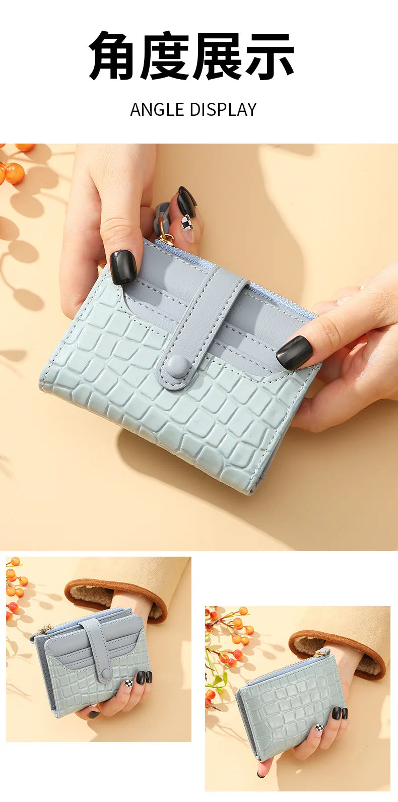 Women Short Wallet Small Fashion Luxury Brand Leather Purse Ladies Card Bag for Women Clutch Female Purse Money Clip Wallet 2023