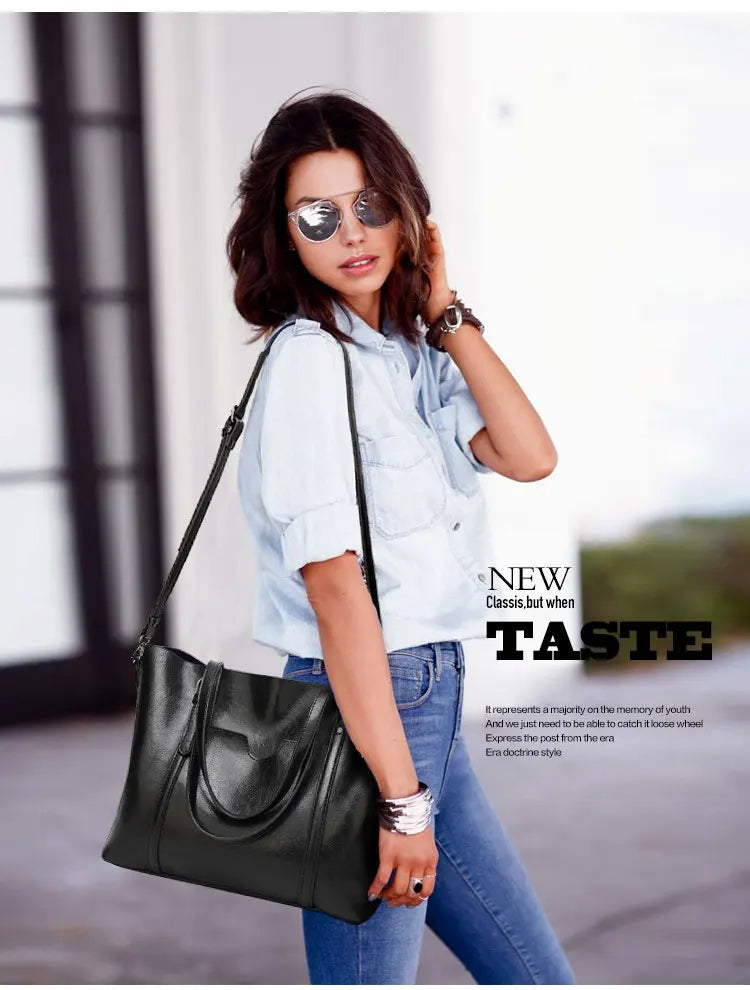 Shoulder Bags for Women Oil Wax Leather Handbag Tote Crossbody Bag Vintage Satchels Women Bags Designer Handbag High Quality