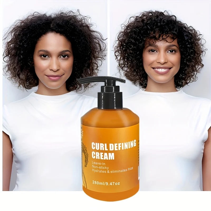 Crème définition de boucles GZE à l'huile d'argan pour cheveux ondulés et bouclés Hydratant et revitalisant en profondeur pour des cheveux brillants et rebondissants