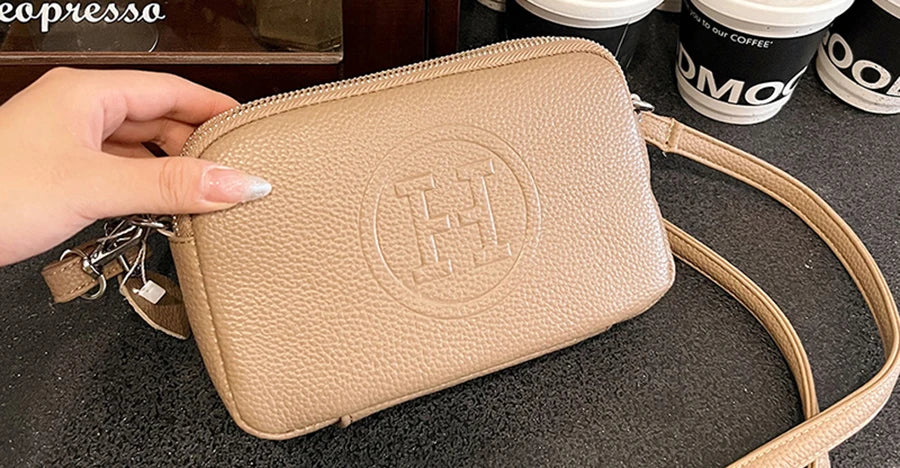 Simple Fashion Women's Handbags High Quality Head Layer Cowhide Female Crossbody Bags Retro Trendy Girl Shopping Bolsas Wallet