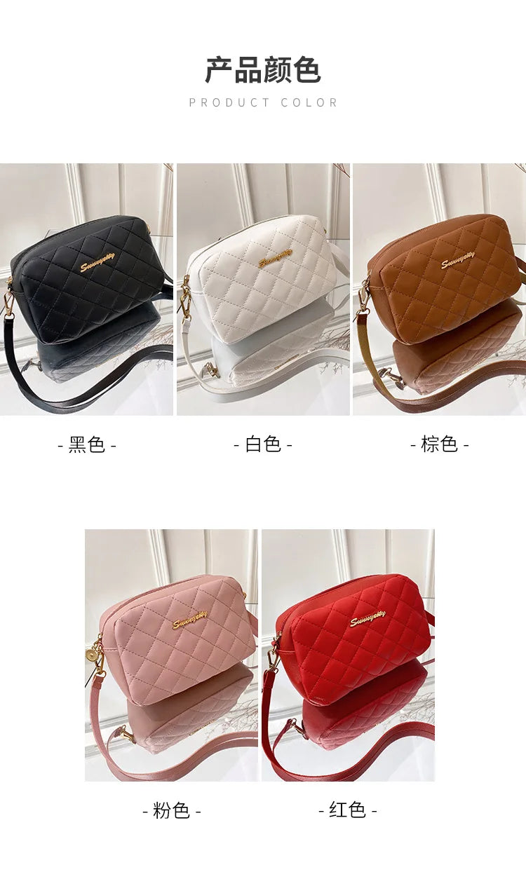 2023 Tassel Small Messenger Bag For Women Trend Lingge Embroidery Camera Female Shoulder Bag Fashion Chain Ladies Crossbody Bags