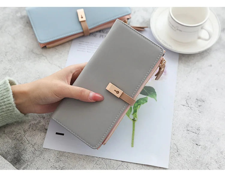 Long Women's Wallet Female Purses Tassel Coin Purse Card Holder Wallets Pu Leather Clutch Money Bag Purses Carteras Para Mujer