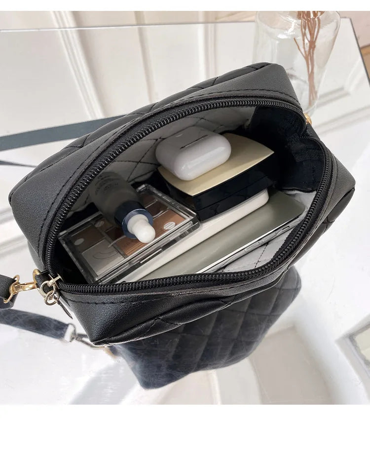 2023 Tassel Small Messenger Bag For Women Trend Lingge Embroidery Camera Female Shoulder Bag Fashion Chain Ladies Crossbody Bags