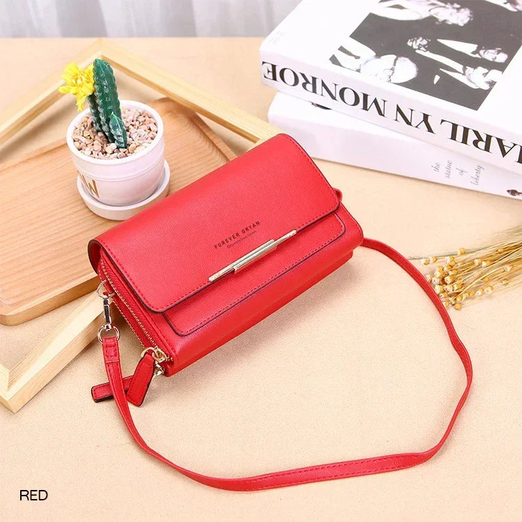 Fashion Crossbody Bags New Pu Leather Women Handbags Female Multifunctional Large Capacity Shoulder Bags For Ladies Phone Purse