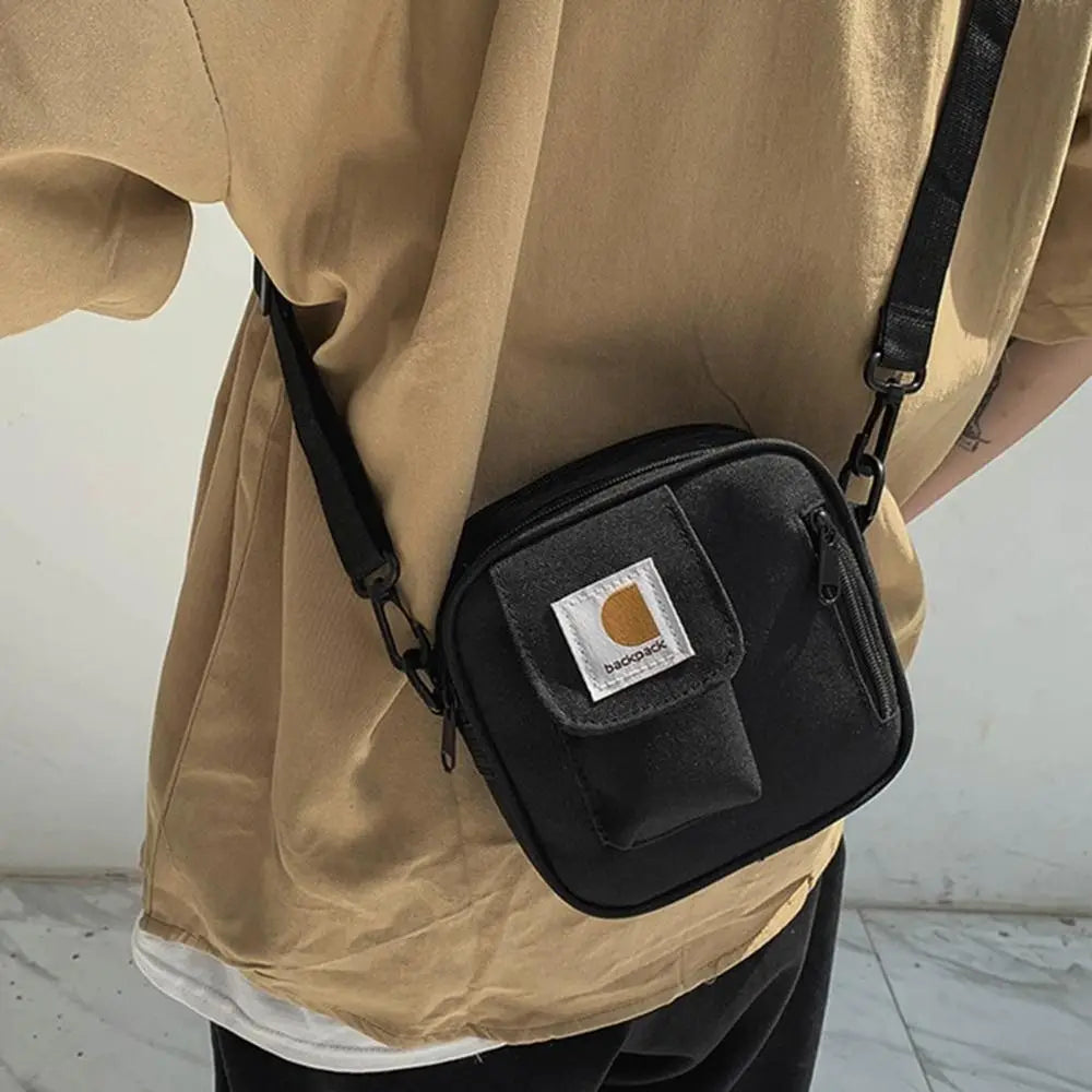 Handbag Oxford Cloth Crossbody Bag Fashionable Messenger Bag Phone Pouch Canvas Square Bag Hip-hop Travel Shoulder Bag