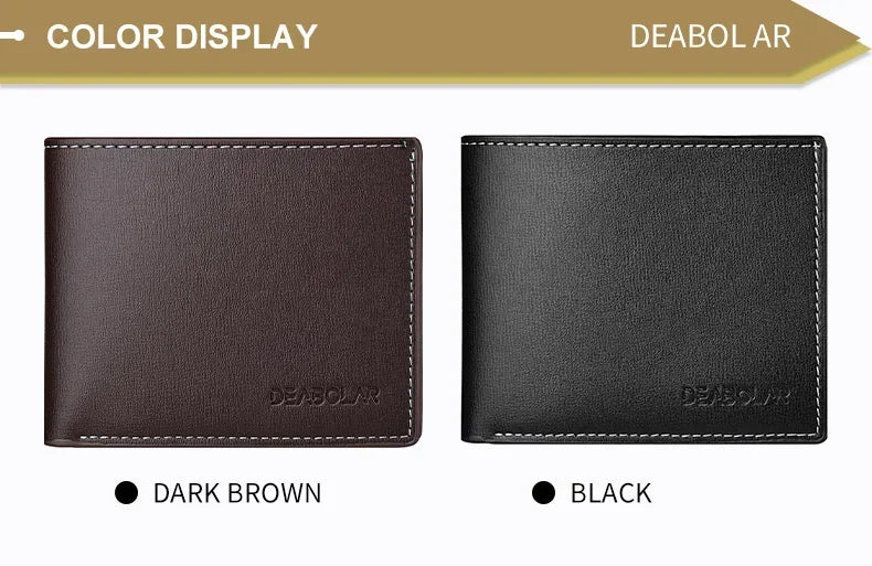 New Pu Leather Men Short Wallet Thin Style Folding Young Men Credit Card Holder Wallet Men Multi-slot Newly Designed Purses