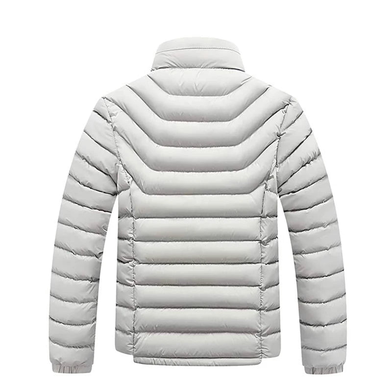 2023 Hiver Nouveaux Hommes Mode Chaud Veste Manteau Solide Épais Coupe-Vent Vêtements D'extérieur Automne Hommes Décontracté Imperméable Parkas Veste Manteau Mâle