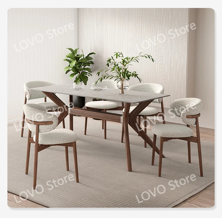 Nordic Mobile Dining Room Sets Armchair Foldable Design Chair  Table Set ModernHome Furniture DW