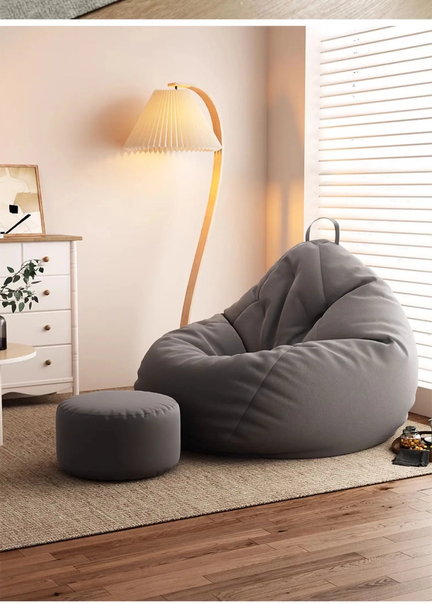 Nordic Modern Cream Living Room Sofas Single Corner Designer Unusual Bean Bag Sofas In Stock Small Canape Salon Home Decoration