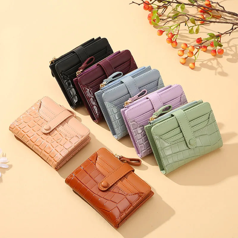 Women Short Wallet Small Fashion Luxury Brand Leather Purse Ladies Card Bag for Women Clutch Female Purse Money Clip Wallet 2023