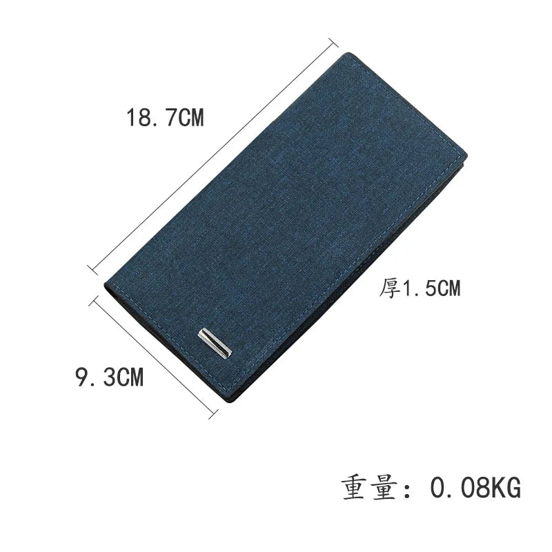 2022 New Men's Wallet Long Fashion Men's Magnetic Buckle Plus Envelope Large-capacity Multi-card Pocket Wallet Multi-card Wallet