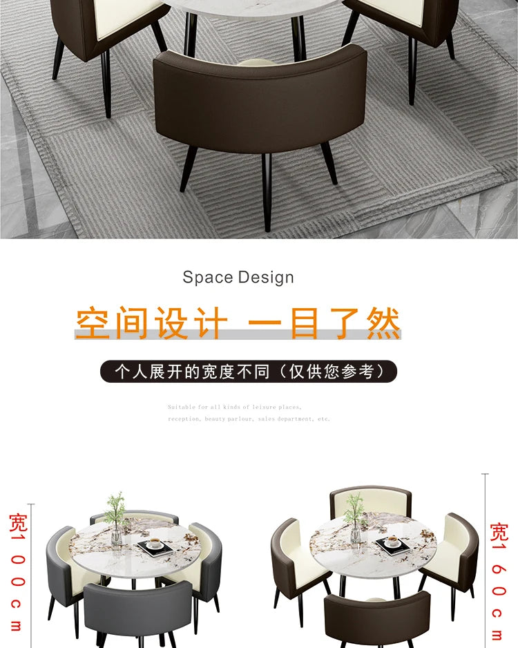 Small Balcony Dining Room Sets Mobile Restaurant Meeting Nordic Dining Room Sets Apartment Coffee Esstisch House Furnitures