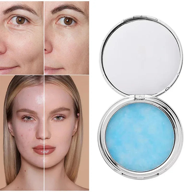 Blue Sky Setting Powder Cake Natural Long-Lasting Oil Control Face Foundation Waterproof Matte Compact  Loose Powder Makeup