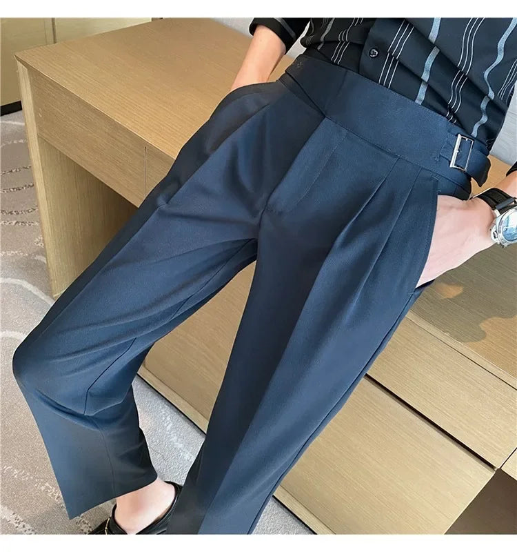 High-quality Nadors Men's Trousers Casual Business Formal Suit Pants High-waisted Slims Smooths Your Silhouette Cropped Pants