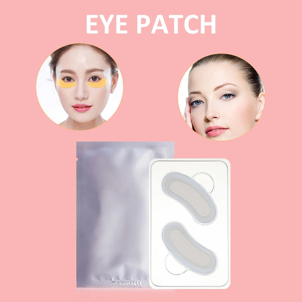 1 paire de patchs pour les yeux à micro-aiguilles, anti-poches, acide hyaluronique, pâte raffermissante pour la peau sous les yeux, élimine les cernes, produits de soins de la peau