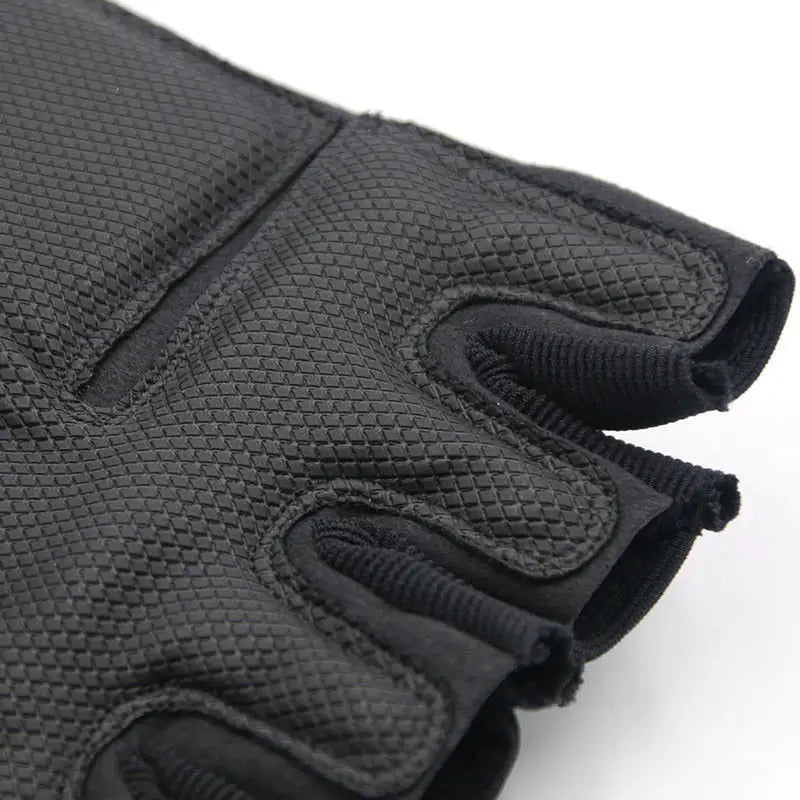 Gants tactiques demi-doigts à jointures dures pour hommes, combat, chasse, tir, paintball, devoir - Sans doigts