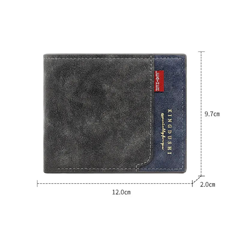 Free Name Customized Men Wallets New Short Luxury Card Holder Small Mens Clutch Wallet PU Leather Coin Pocket Zipper Male Purses