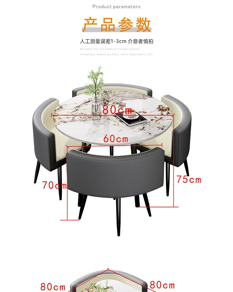 Small Balcony Dining Room Sets Mobile Restaurant Meeting Nordic Dining Room Sets Apartment Coffee Esstisch House Furnitures