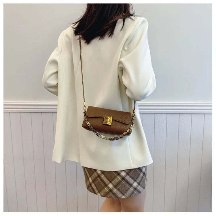 2024 New High-end Texture Small Square Bag Women's Crossbody Bag Versatile and Fashionable Chain Bags Ladies HandBags