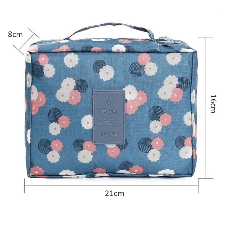 High Capacity Outdoor Girl Makeup Bag Women Cosmetic Bag Toiletries Organizer Waterproof Female Storage Make up Cases