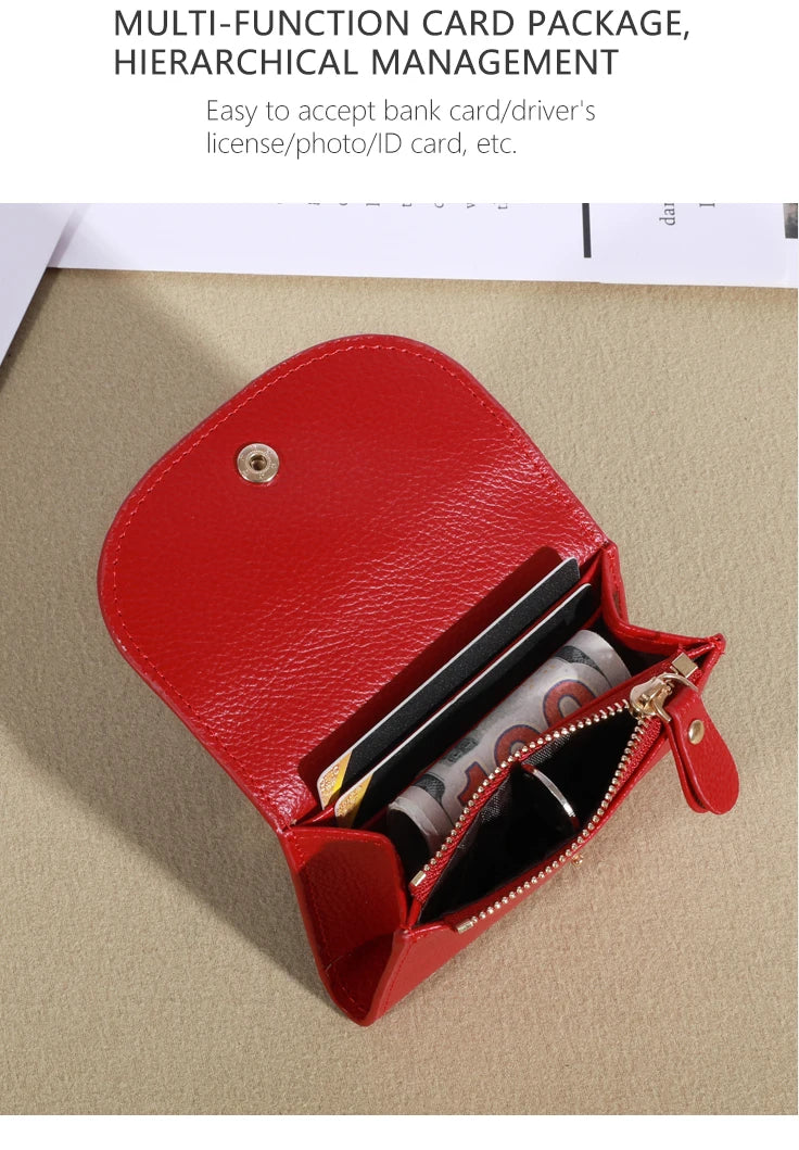 Practical Women's Small Card Wallet Simple and Fashionable Small Card Bag School Girls' Coin Wallet